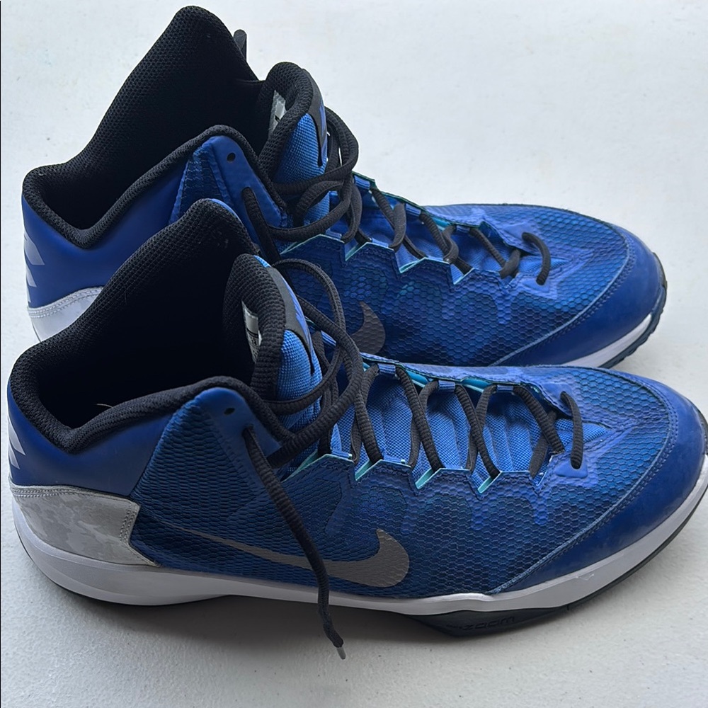 Nike Blue and Black High-Top Sneakers